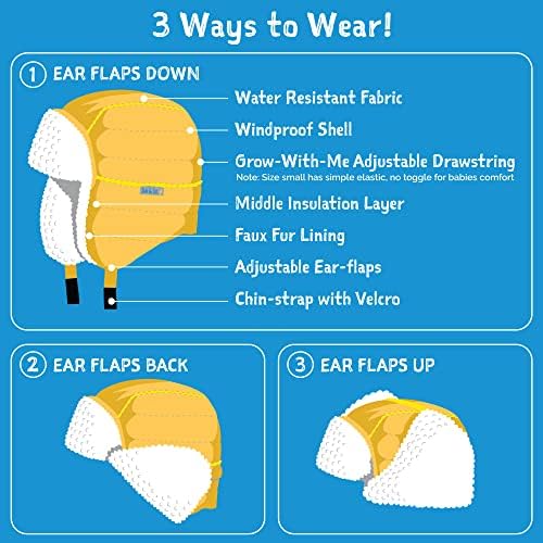 JAN JUL Water-Resistant Winter Hat for Babies and Kids