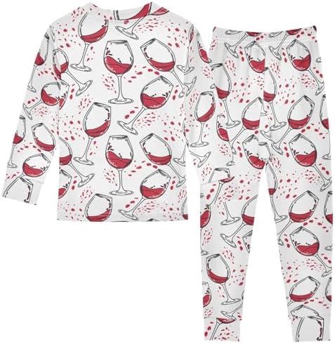 WIFIU Pajama Set for sleep 2-Piece Soft Cotton Pjs 18M-8Y