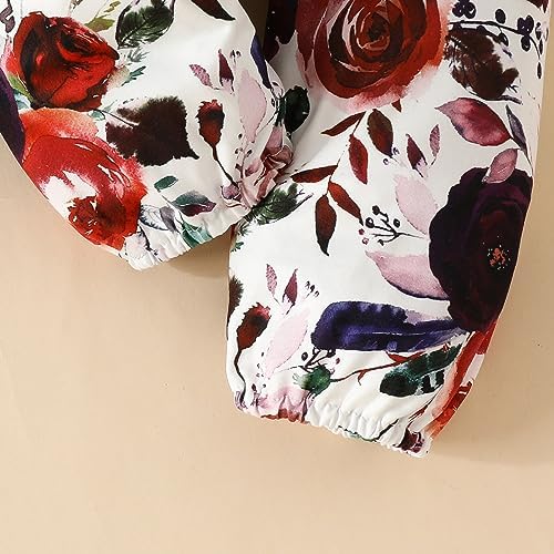 Adorable Toddler Girls SET - Long Sleeve Floral Top and Pants