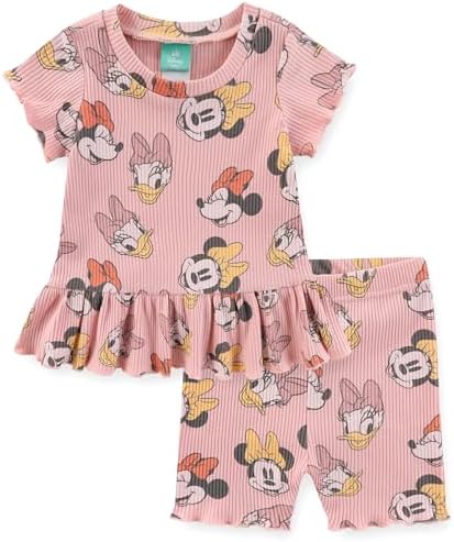 Minnie Mouse Daisy Duck Newborn T-Shirt Shorts Set