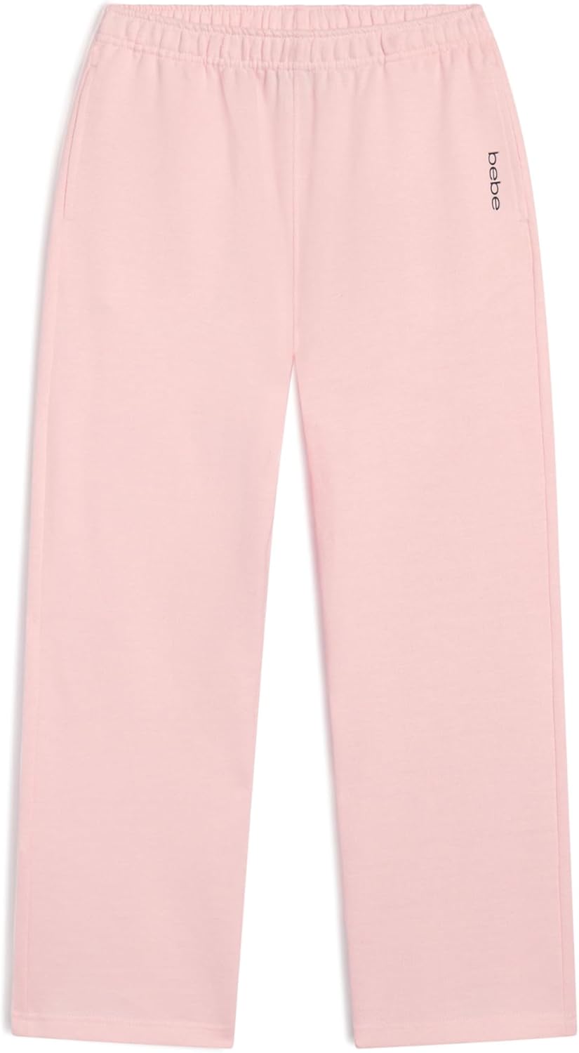 Bebe Girls Wide Leg Sweatpants