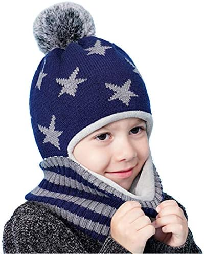 WxllzlifeKids Winter Knitted Hat for Boys and Girls