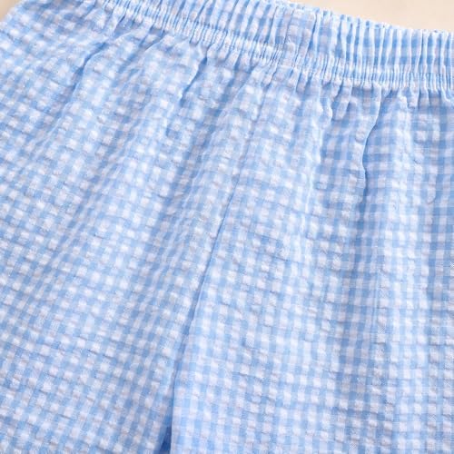 Fun Gingham Casual Shorts for Toddler Babies