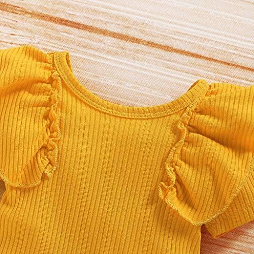 Sunflower Cotton Ruffle Top Bow Shorts Set