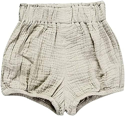 EISHOW 3PC Cotton Linen Shorts for Babies