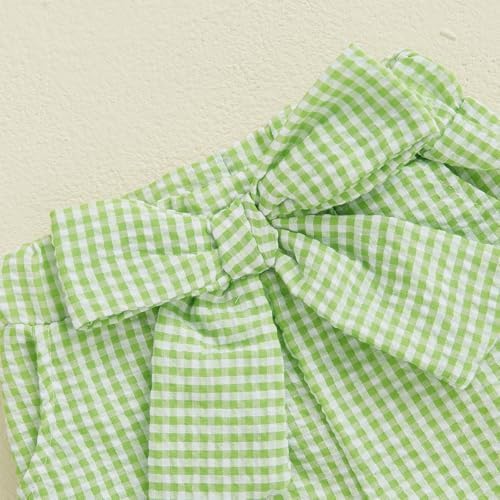 Biayxms Toddler Gingham Shorts