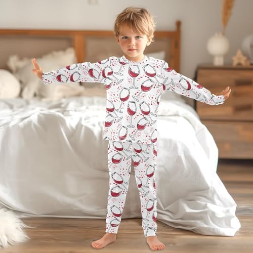 WIFIU Pajama Set for sleep 2-Piece Soft Cotton Pjs 18M-8Y