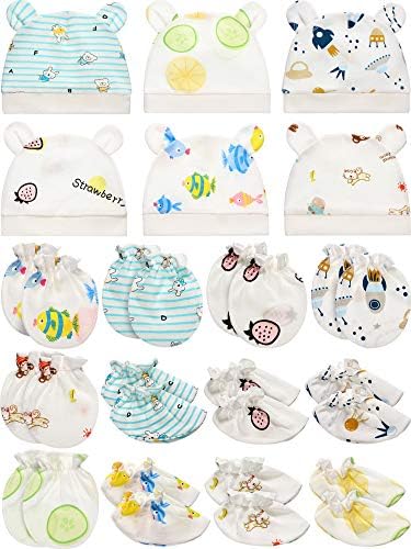 Geyoga Newborn Cap Mitten Set