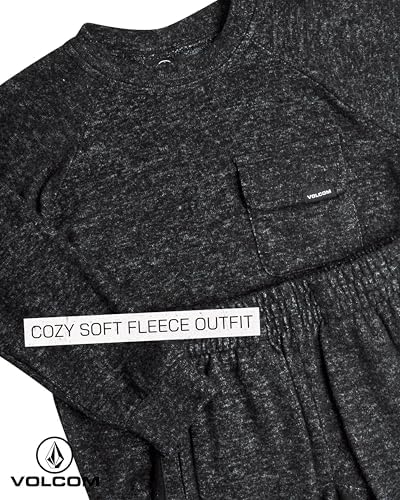 Volcom Boys Sweatsuit Set - Cozy Crewneck Pullover Sweatshirt and Jogger Pants