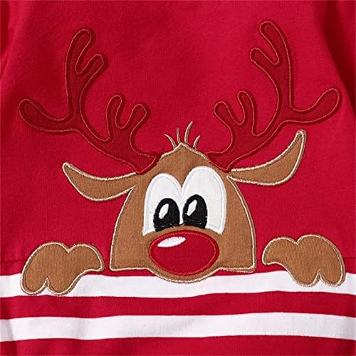 New HOLIDAY STRIPED Toddler Set with DEER EMBROIDERED