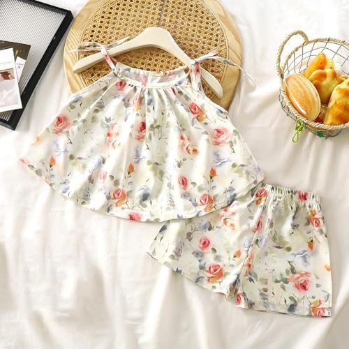 Cute Floral Halter Sets for Girls 0-10