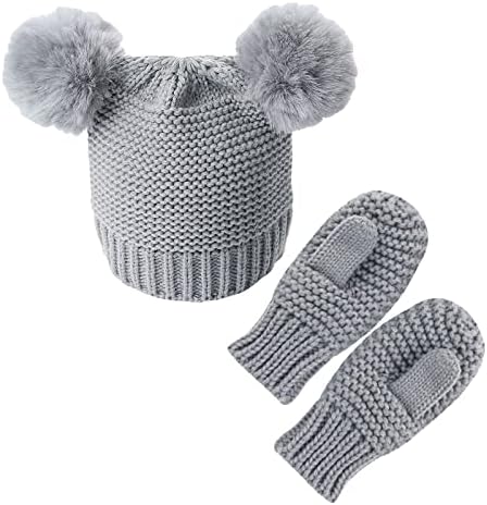Winter Hats Set for Kids Knitted Hats Scarfs Set for Toddlers
