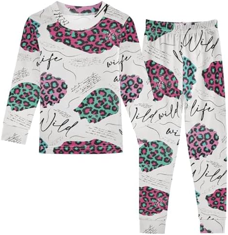 WIFIU Long Sleeve Pajama Set for Girls
