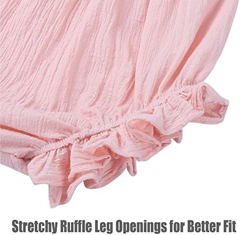Cute Ruffle Overalls Toddler Girls Boys Soft Cotton Diaper Underwear