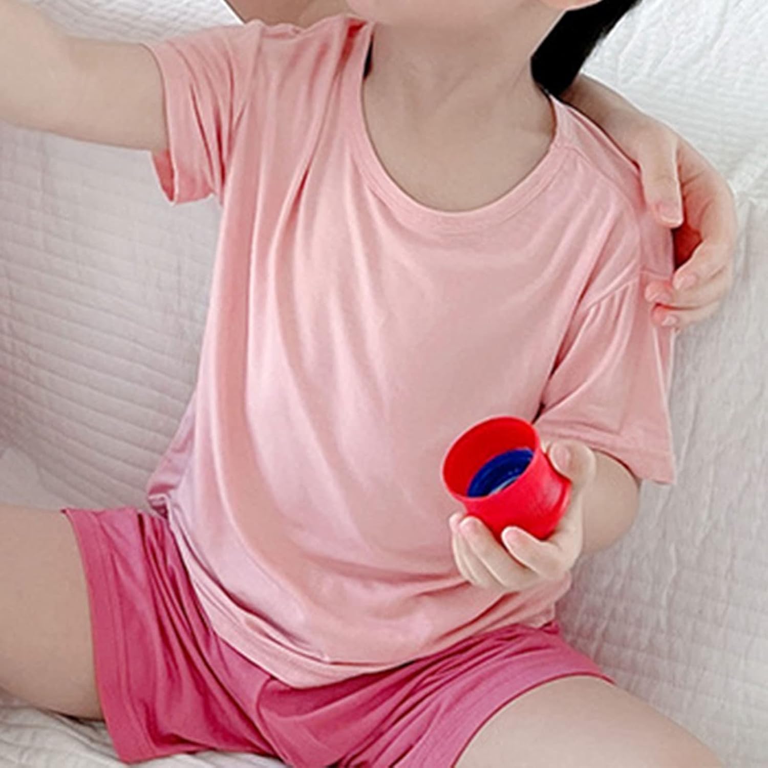 Summer Casual Outfit - Toddler Kids T-shirt Shorts Set