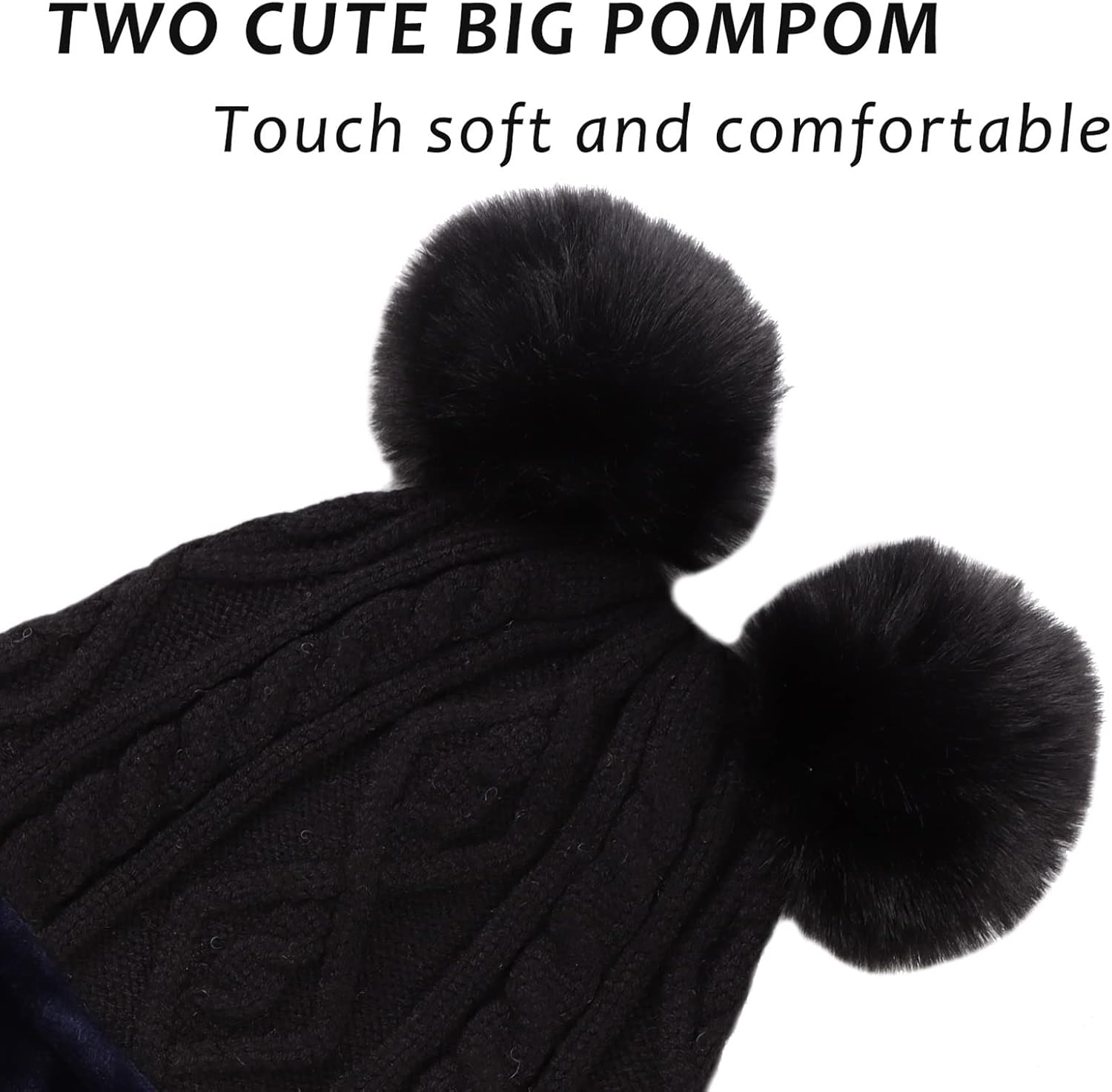 JANGANNSA Winter Baby Beanie with Pompom