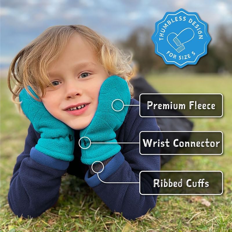 Warm Winter Fleece Mittens for toddlers super soft and easy on