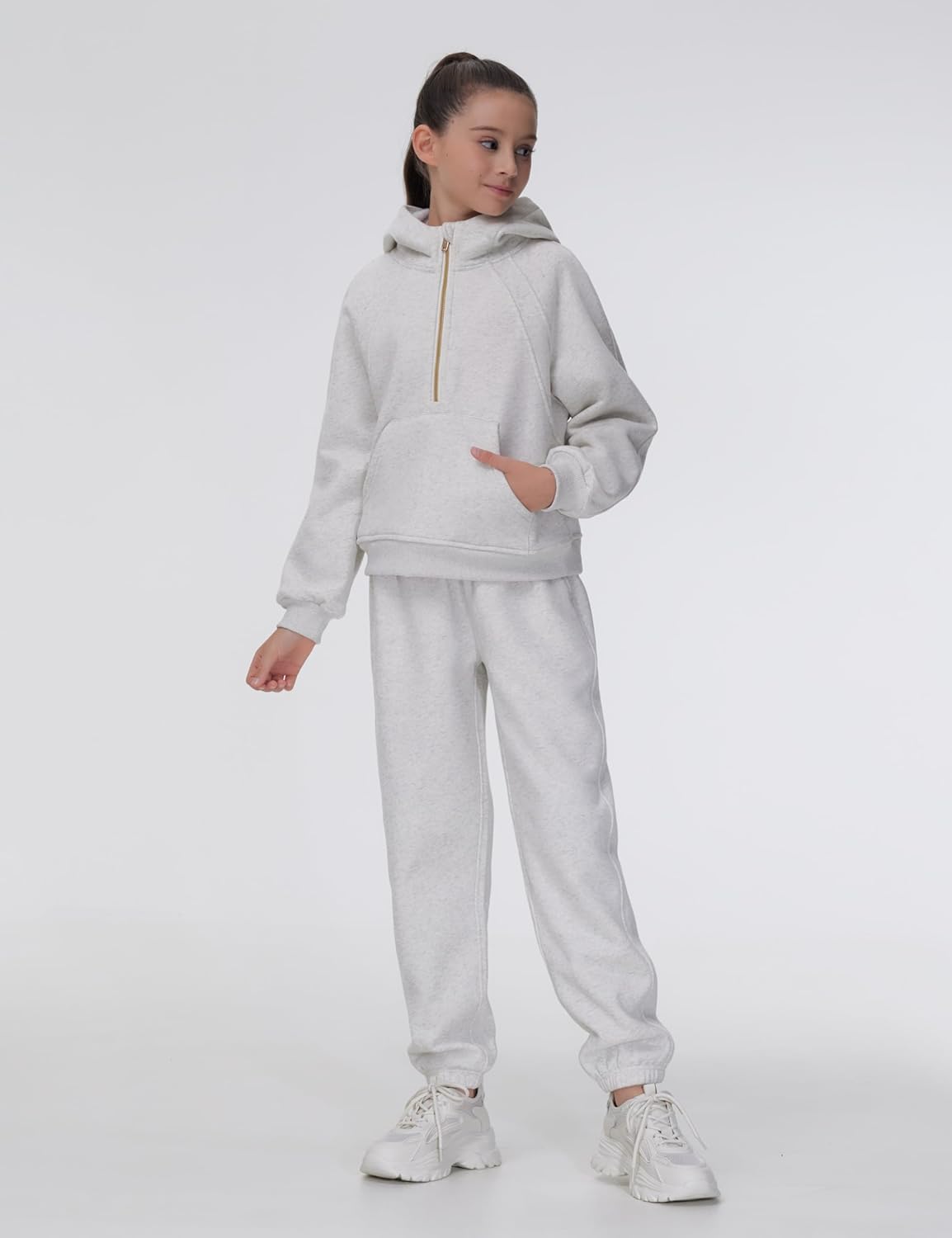 THE GYM PEOPLE - Girls Fleece Tapered Workout Sweatpants