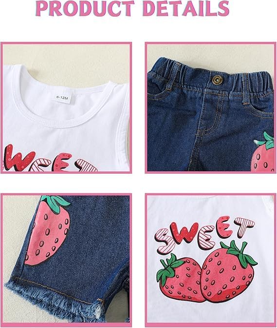 Adore This Fun and Stylish Toddler Girl clothing Set for Summer