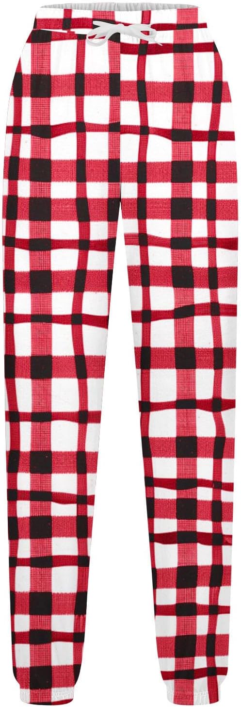 Teen Girls Plaid Joggers