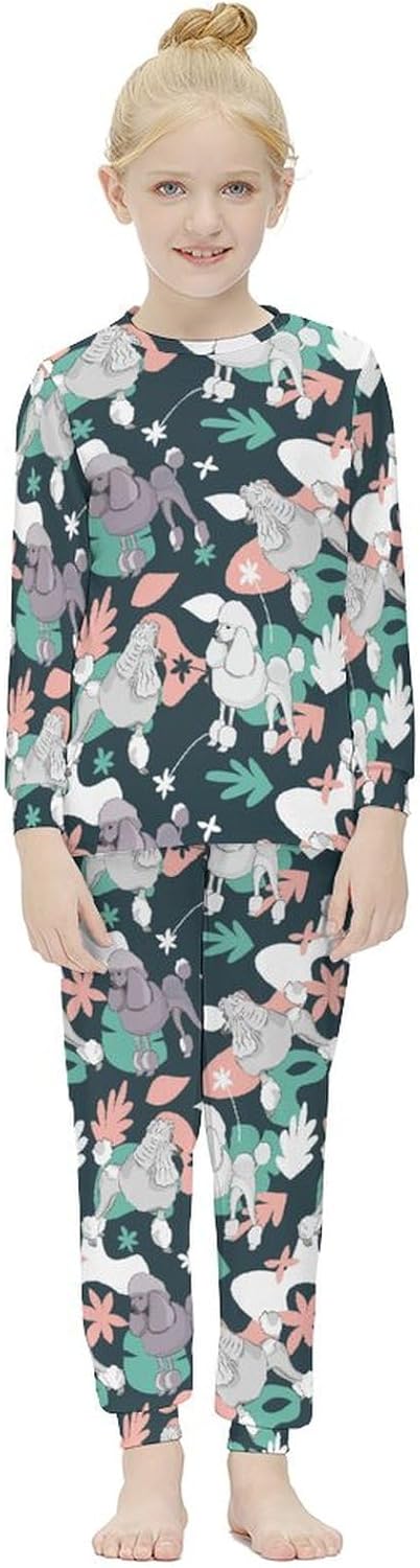 Meiko Girls Red Christmas Pattern Base Layer Set
