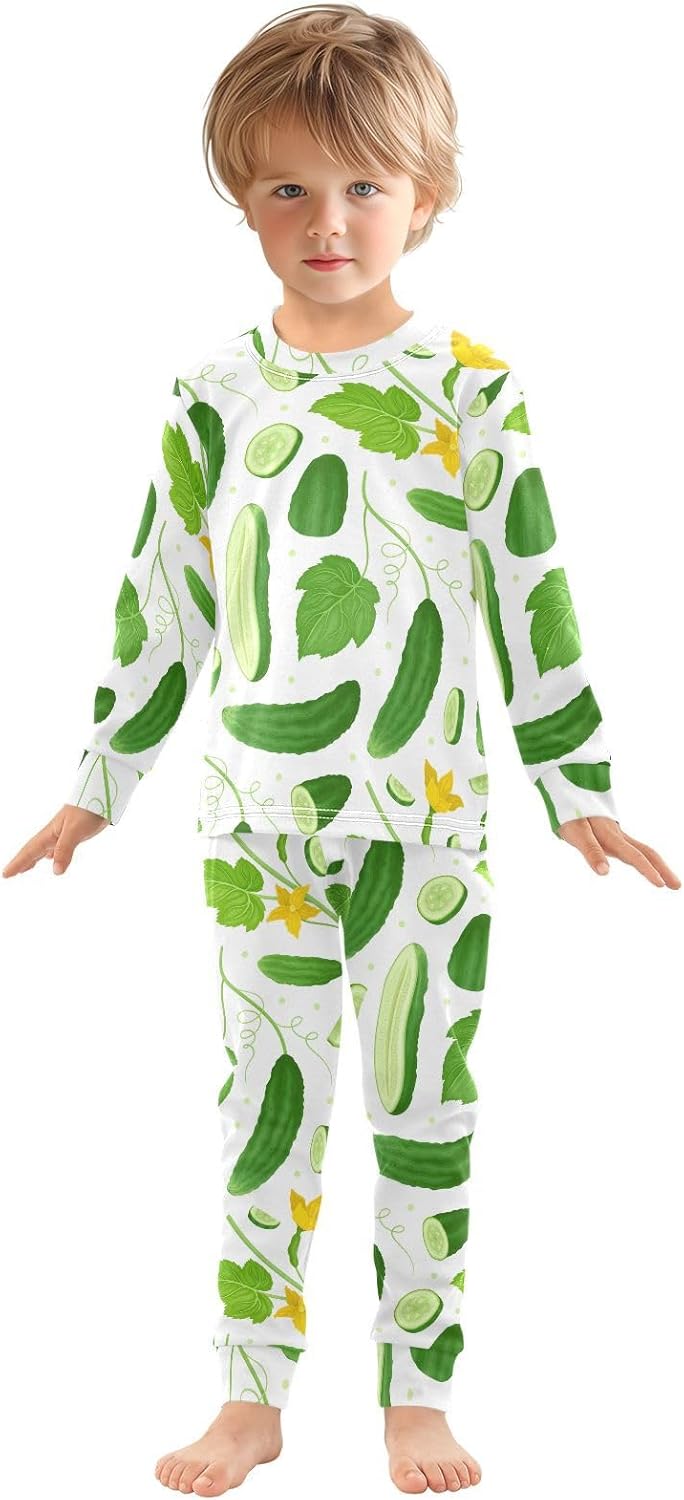 WIFIU Soft Cotton Pajama Set for Kids 18M-8Y Sleepwear