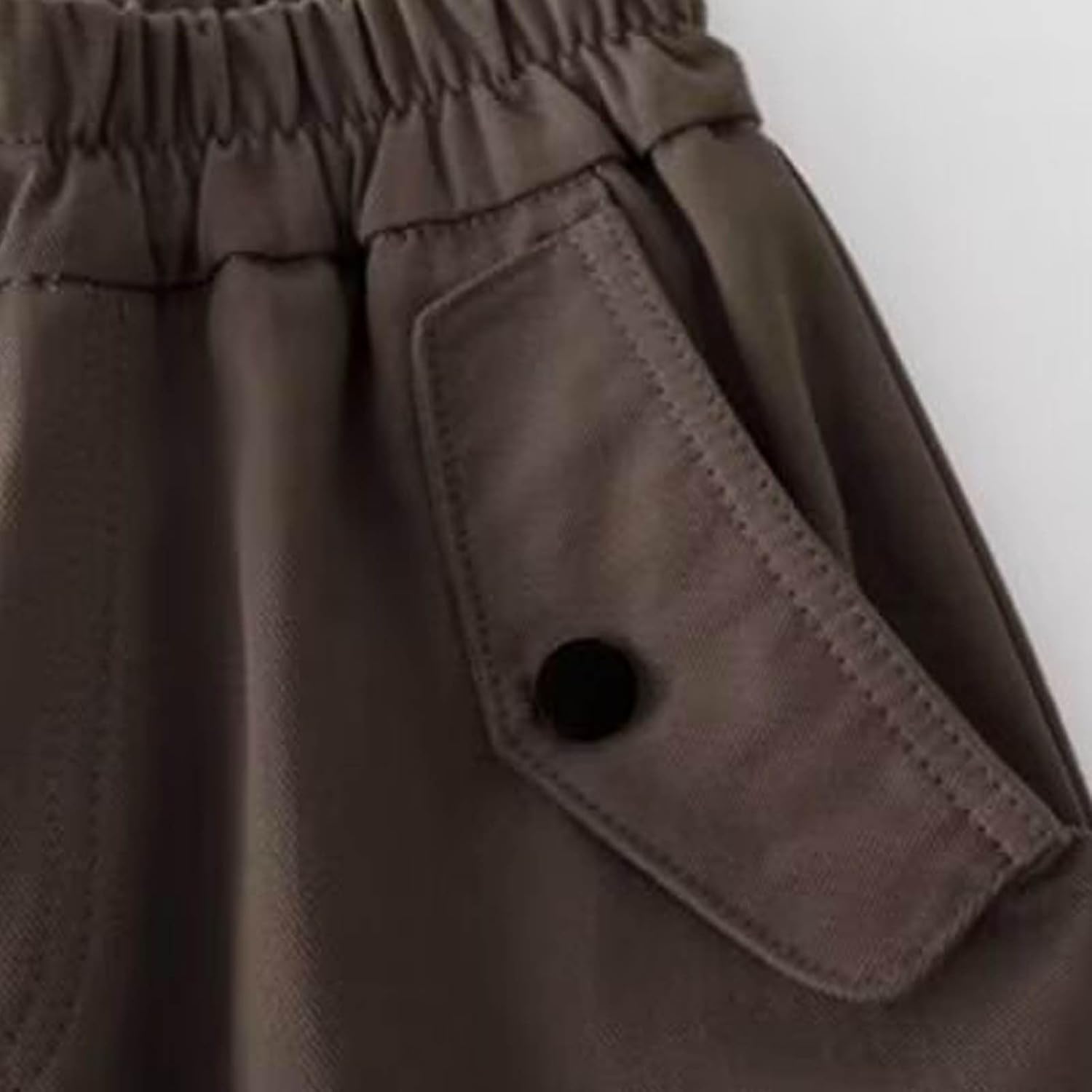 Weekend Essential Cargo Pants for Girls Checked Design Wide-Leg elevate Style