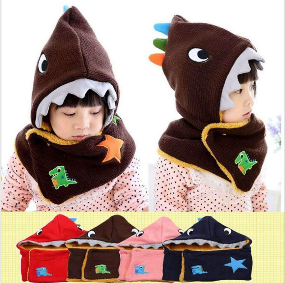 Dinokids Dinosaur Style Baby Girl Hat Cute Animal Beanie for Girls