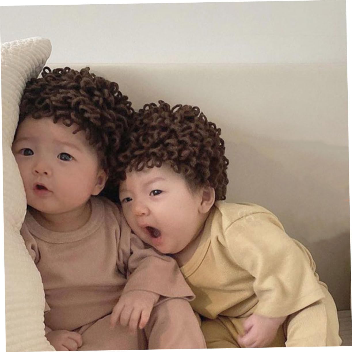 Cute Knitted Wig Hat for Boys and Girls