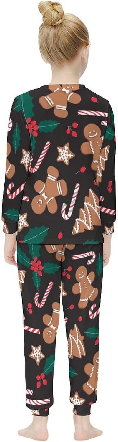 Girls Christmas Thermal Top and Bottom Set
