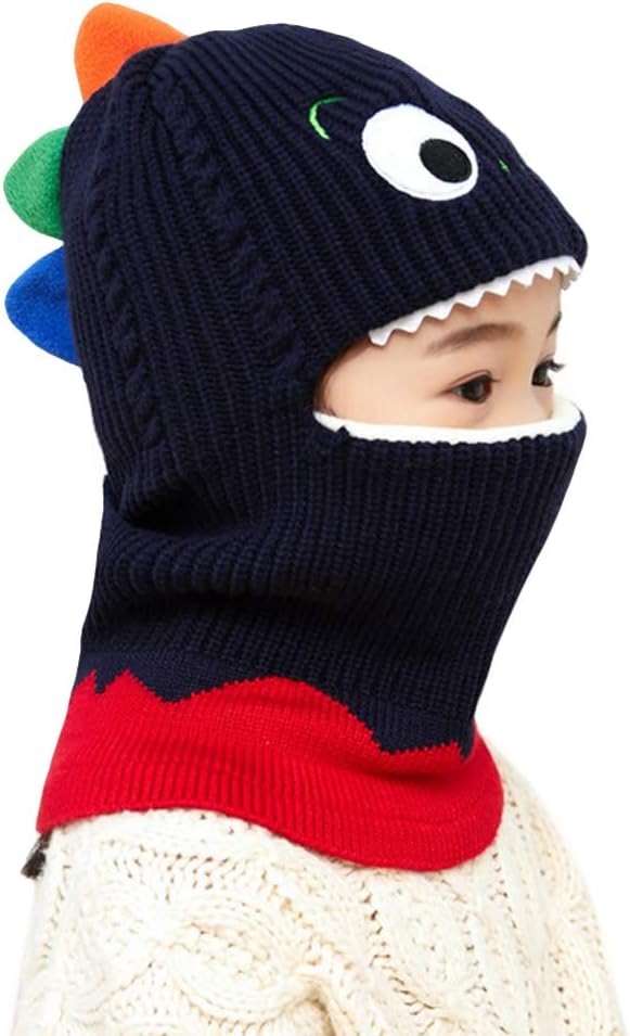Newfancy Dinosaur Winter Knit Hat for Kids Soft and Cozy