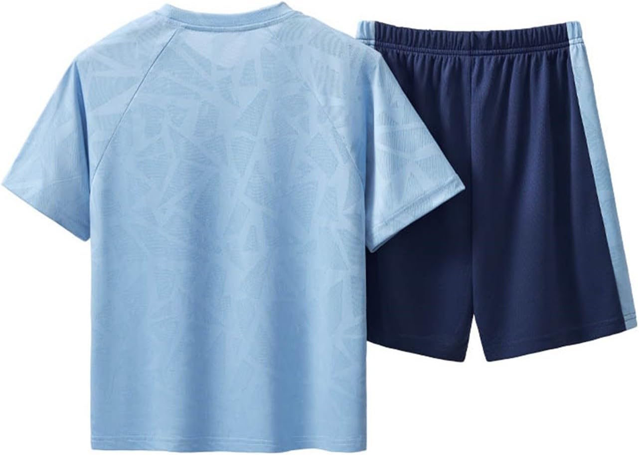 Boys Girls Summer Outfit athletic t-shirts and shorts 4-13 Years