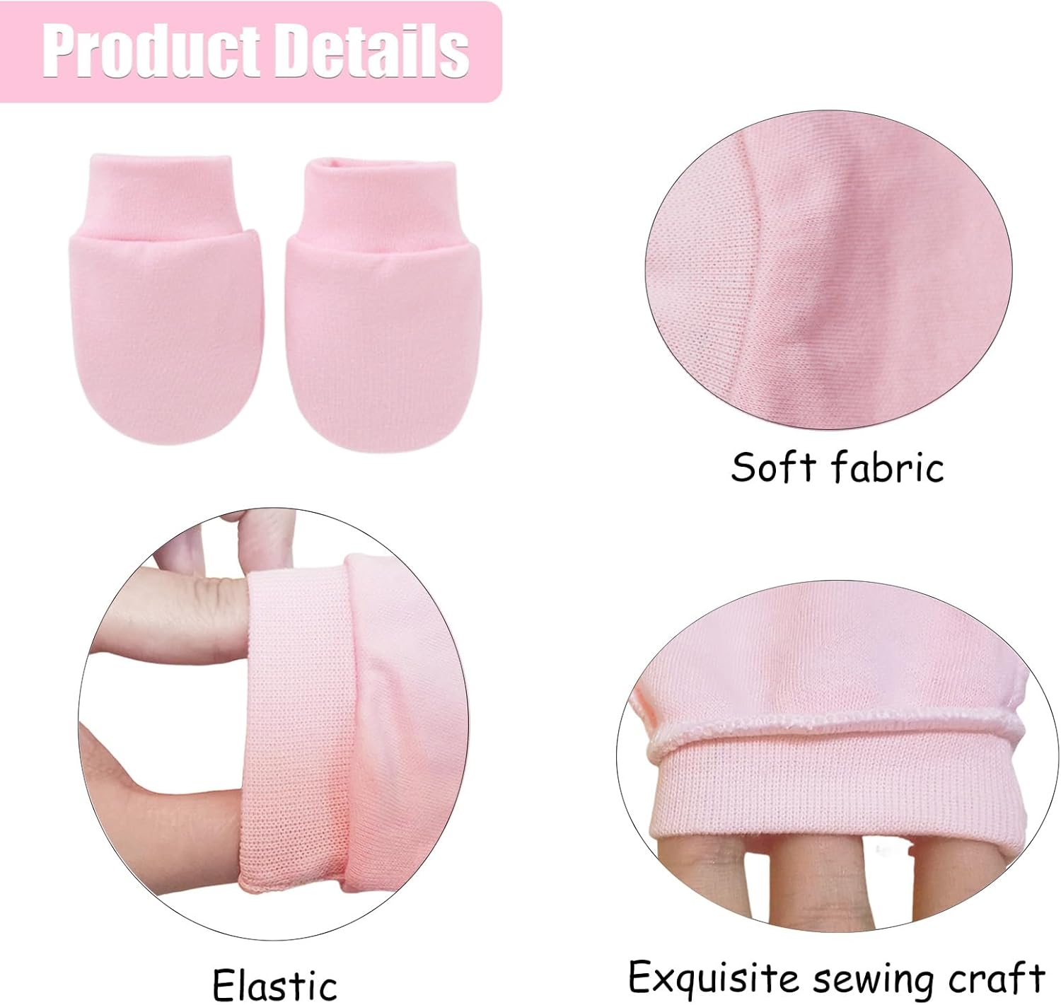 Newborn Baby Mittens Gloves Hand Mitten