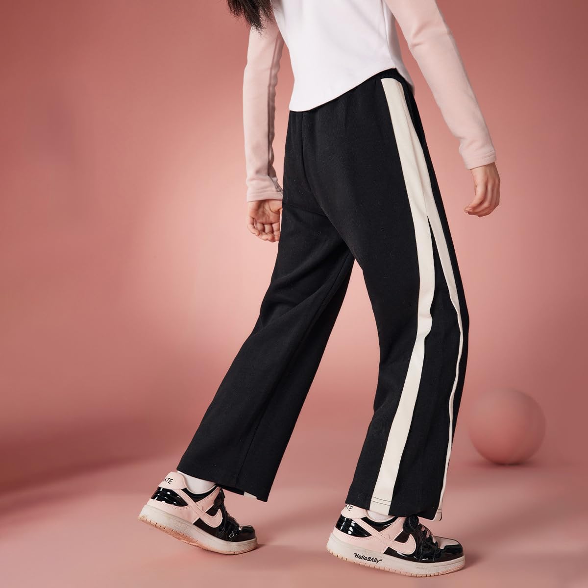 Ask Junior Wide-Leg Elastic Waist Pants