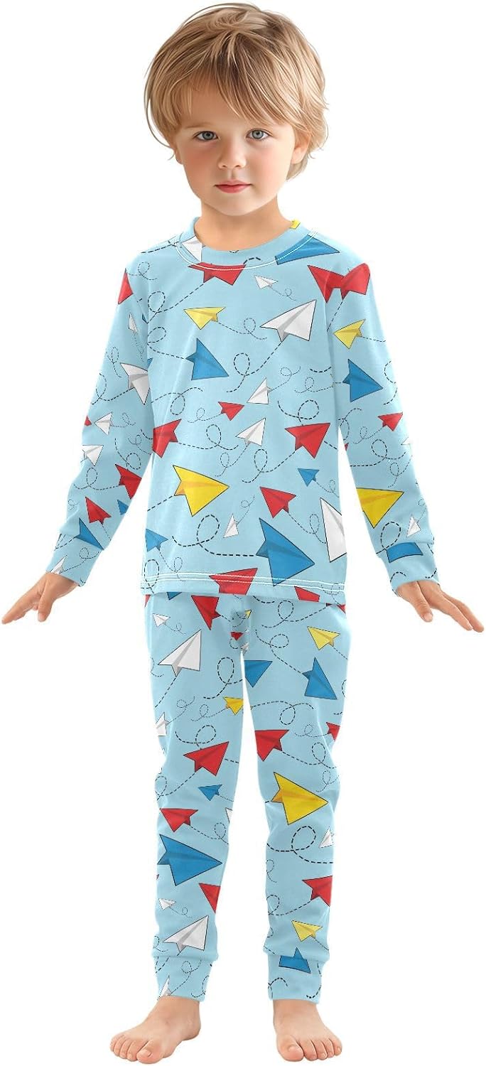WIFIU 2-PJ Set for Kids Cotton Spandex Ages 18M-8Y
