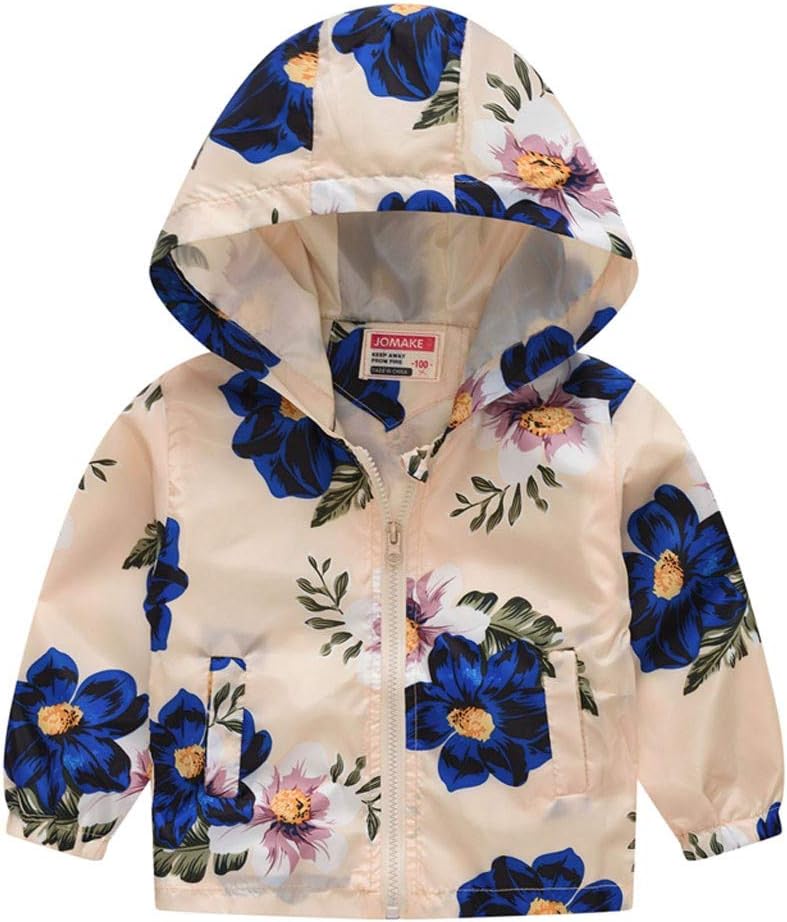 Cute Floral Hoodie Jacket for Girls - Winter Essentials