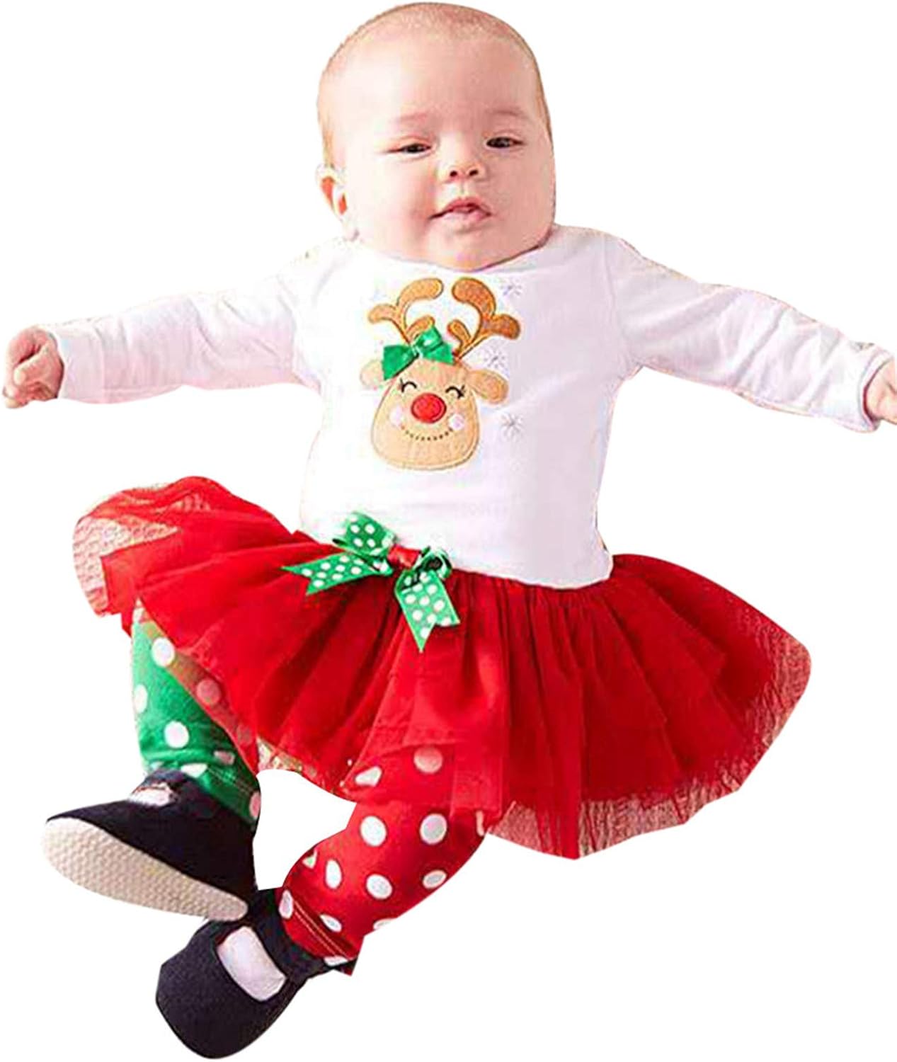 3 Month Toddler Christmas Outfit Set for Boys and Girls