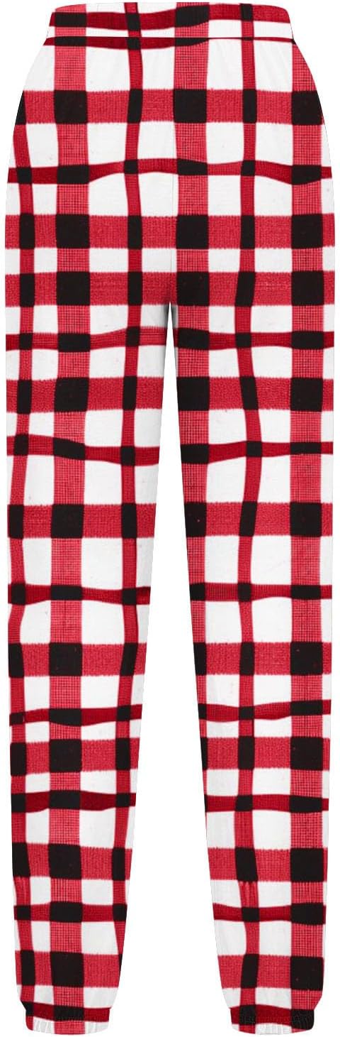 Teen Girls Plaid Joggers