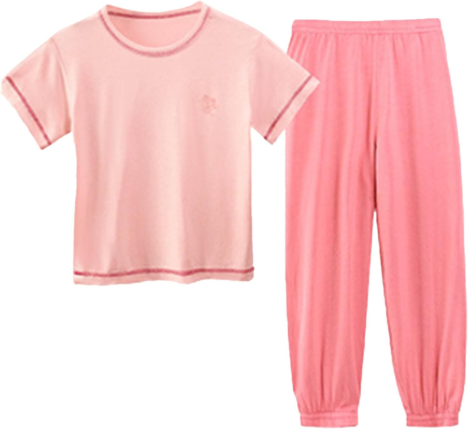 Summer Baby Boys Girls Outfit Set Necks Pants Soft and Warm