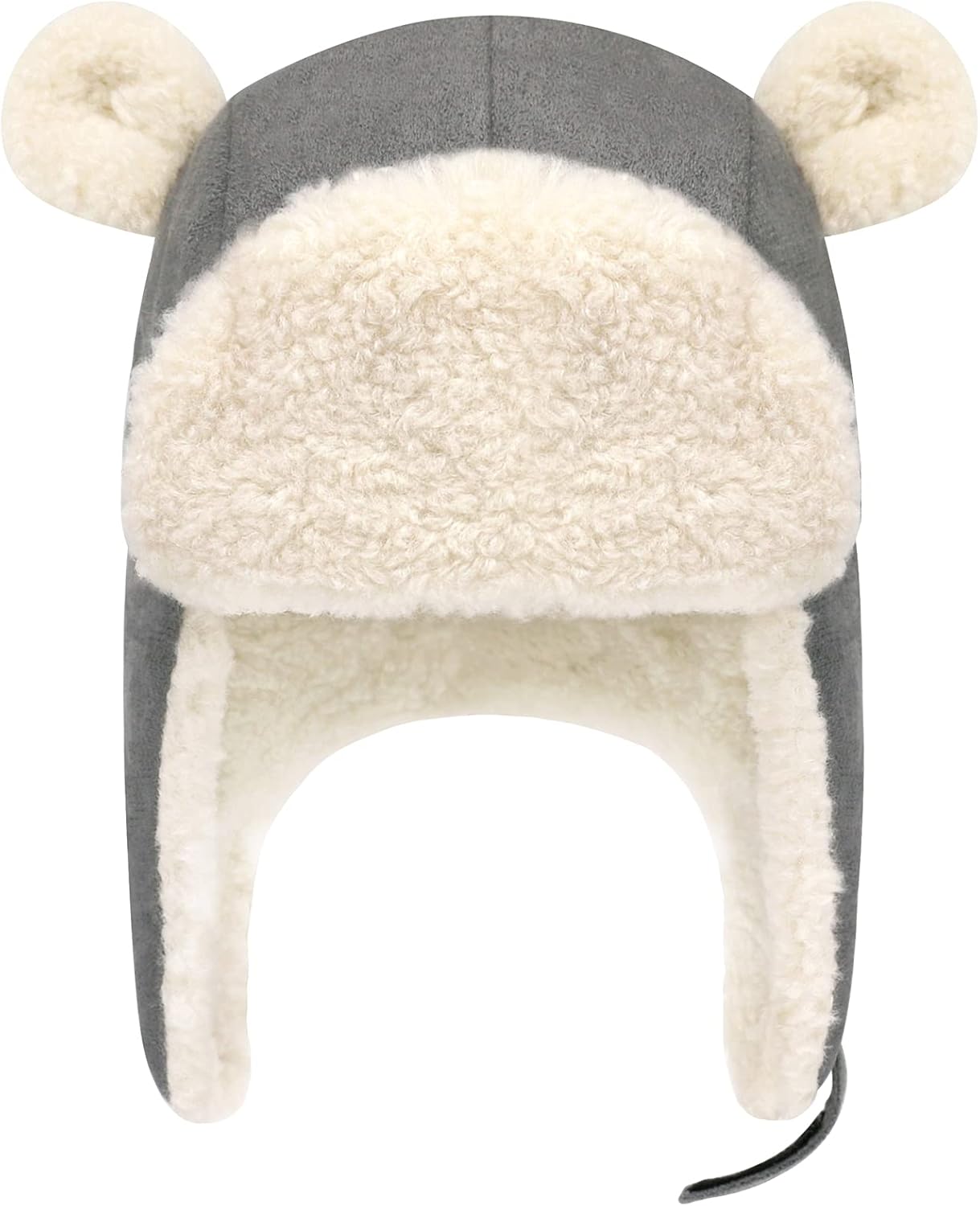 Sherpa Toddler Winter Hat with Bear Ears Soft and Warm