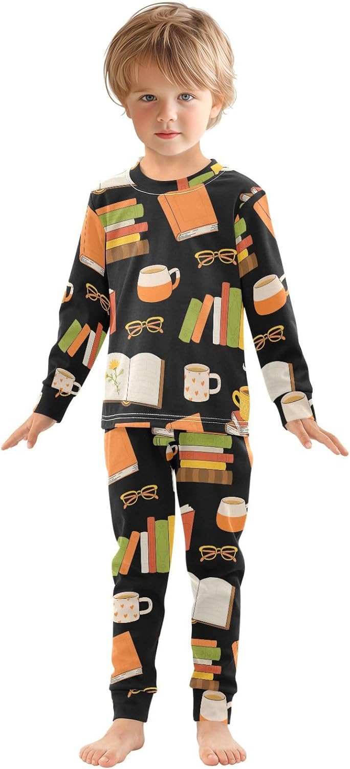 WIFIU Comfortable Pajama Set for Boys Long Sleeve Sleepwear 18M-8Y