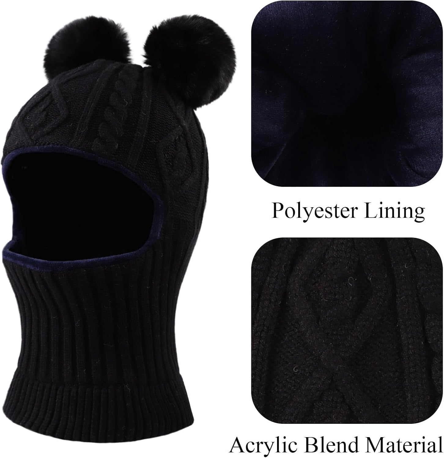 JANGANNSA Winter Baby Beanie with Pompom