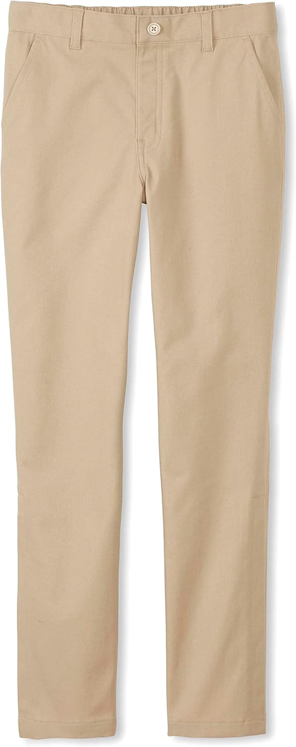 French Toast Girls Adaptive Straight Leg Stretch Twill Pant