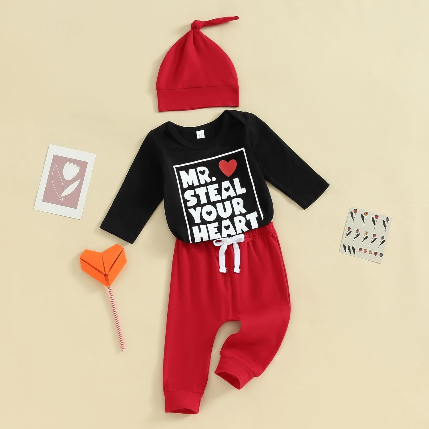 My First Valentines Day Baby Boy Outfit