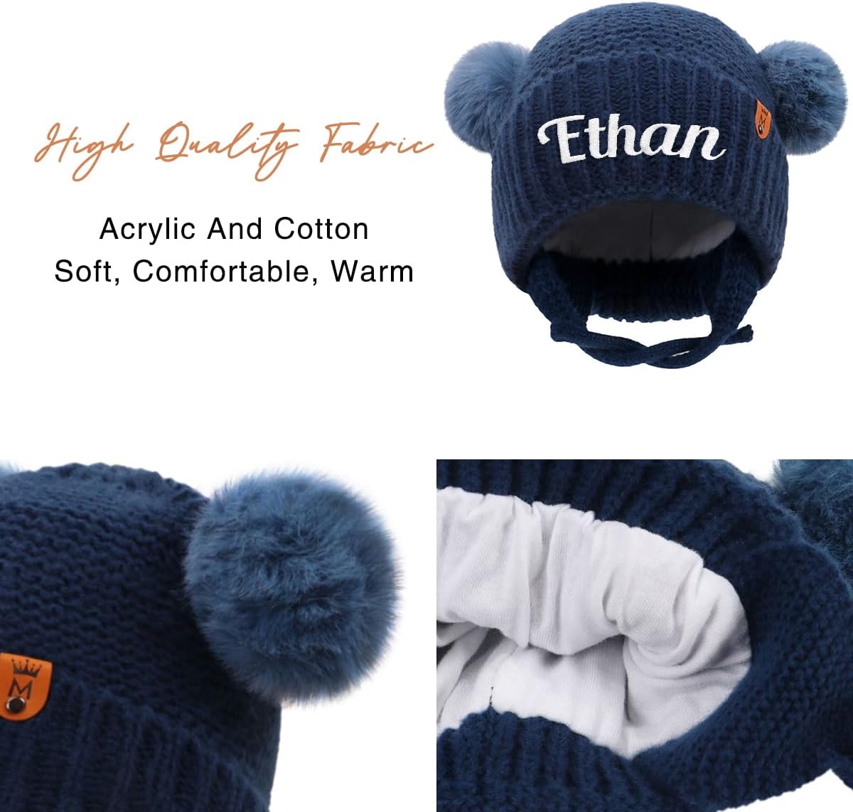 Personalized Baby Beanie Hats