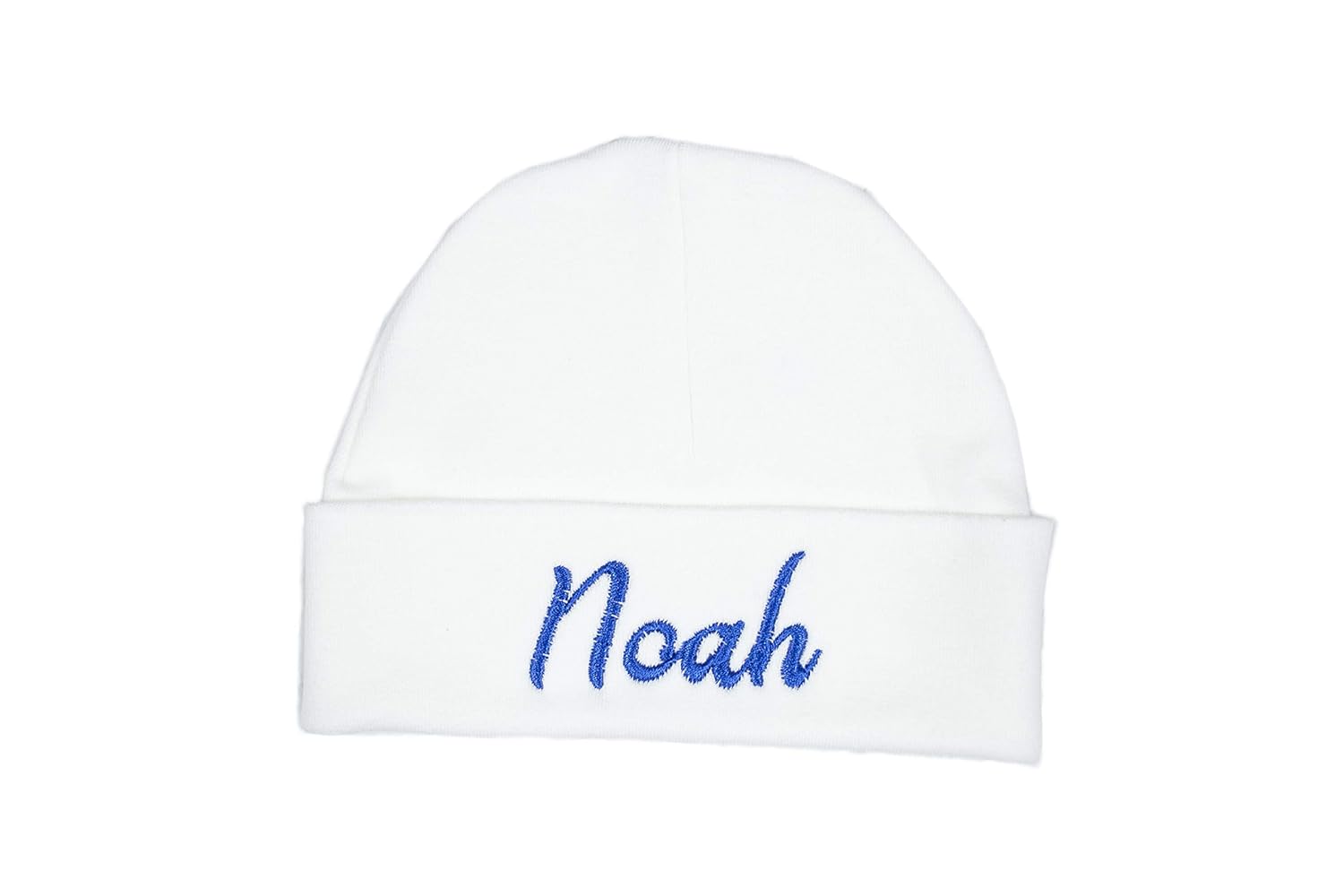 Personalized Baby Beanie with Royal Thread Coming Home