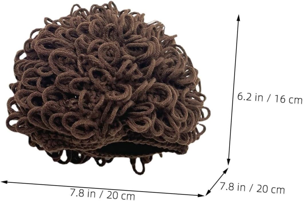 Cute Knitted Wig Hat for Boys and Girls