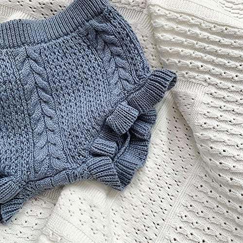 Colorful Knit Ruffle Shorts for Babies