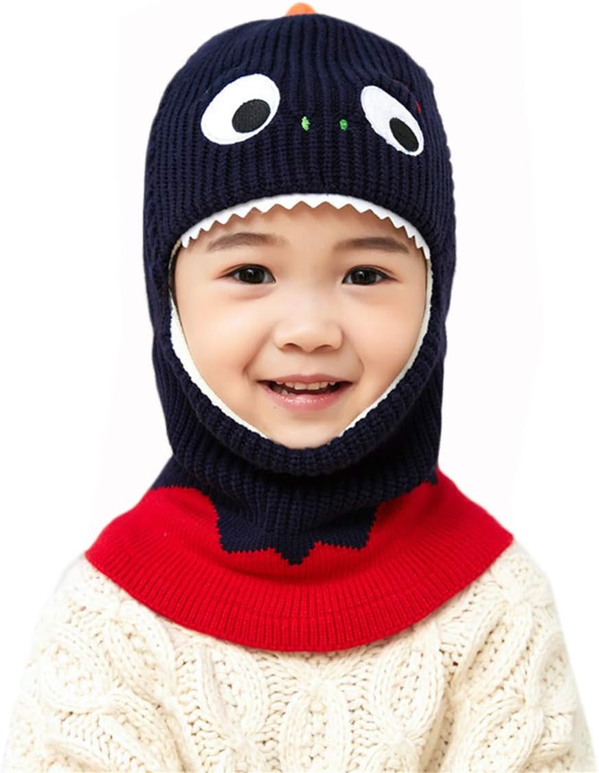 Newfancy Dinosaur Winter Knit Hat for Kids Soft and Cozy