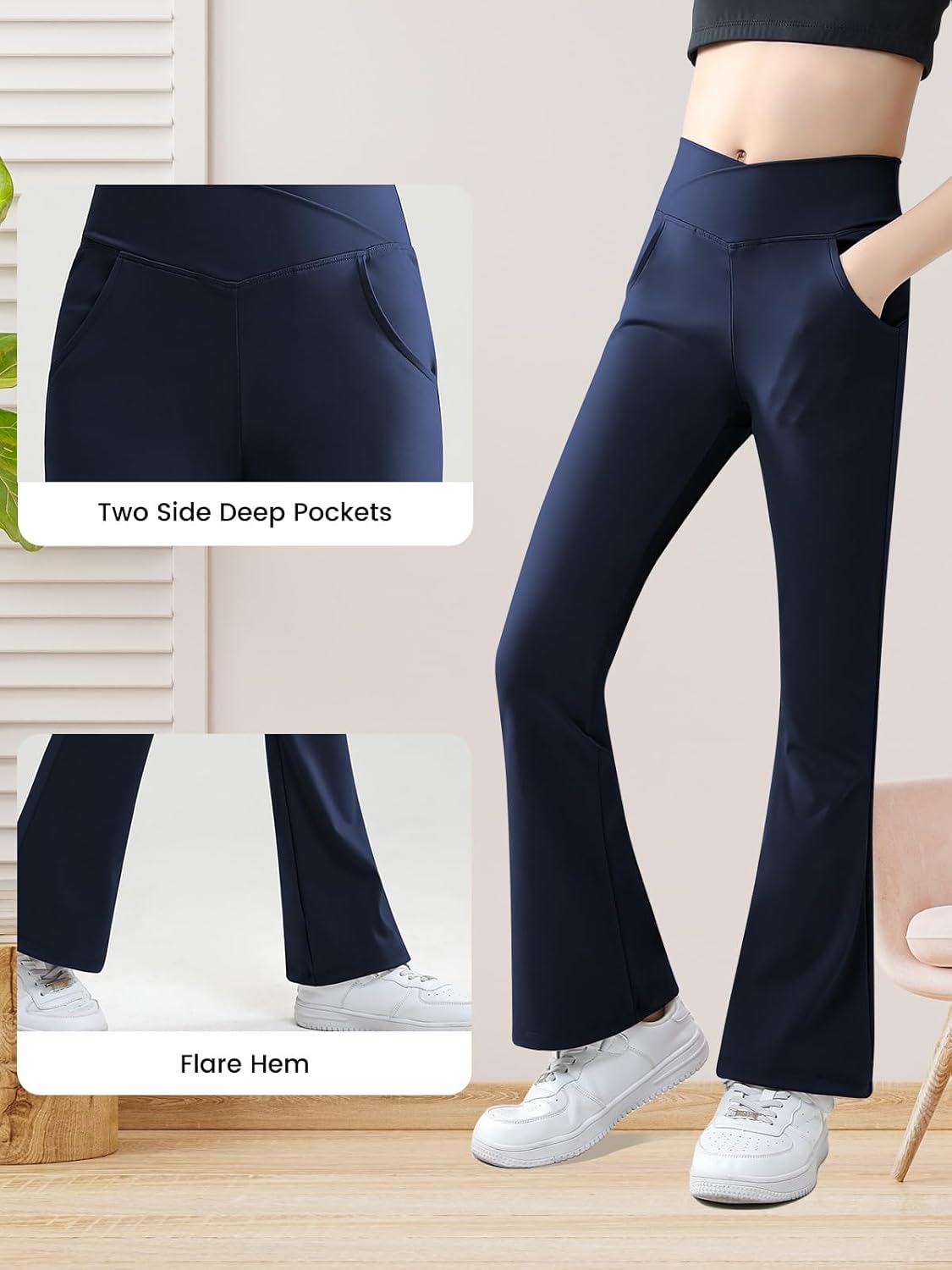 Adarl Girls Flare Yoga Pants